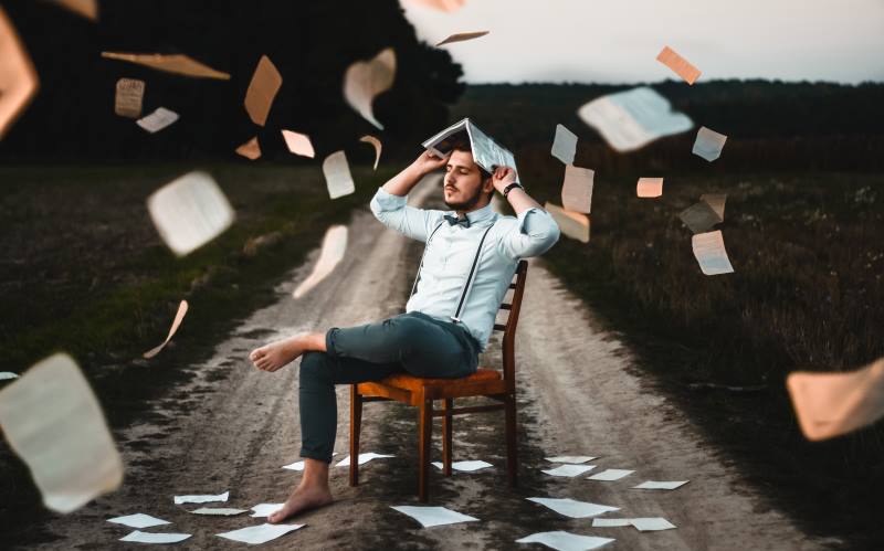 Student with a book